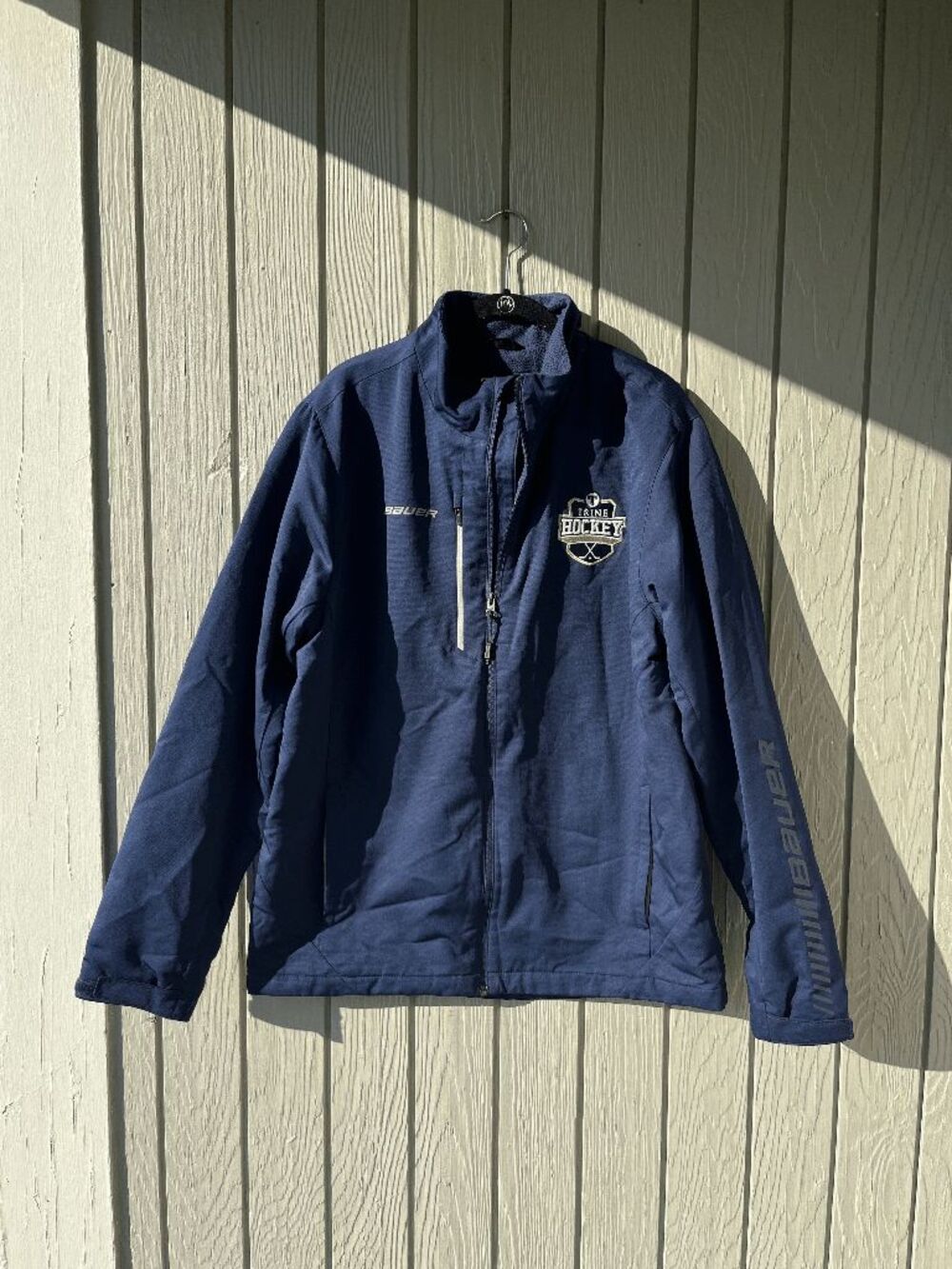 Bauer Trine Hockey Men’s Large Fleece Lined Team Jacket Game Day Rink